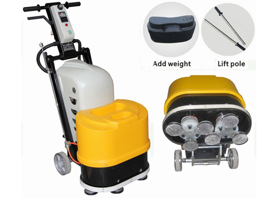 6 Heads Industrial Terrazzo Surface Grinding Machine High Speed 0-1500rpm